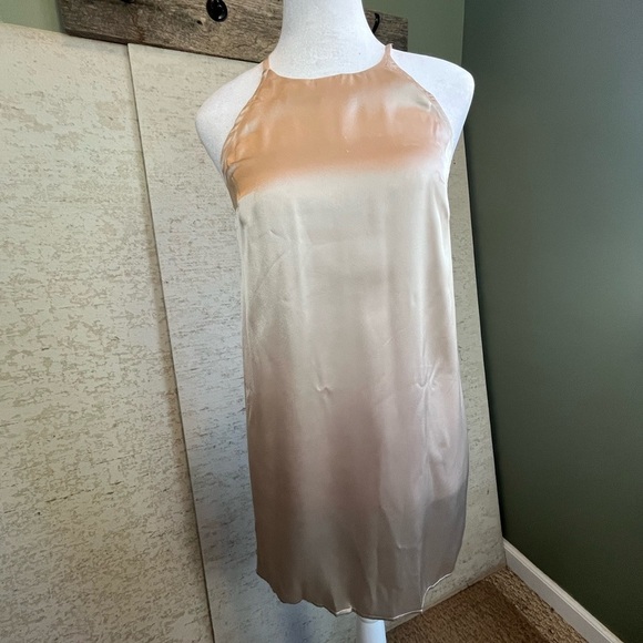 NWT Free People Intimately Free Tan Nightie Chemise S Adjustable Cross Back - Picture 1 of 16